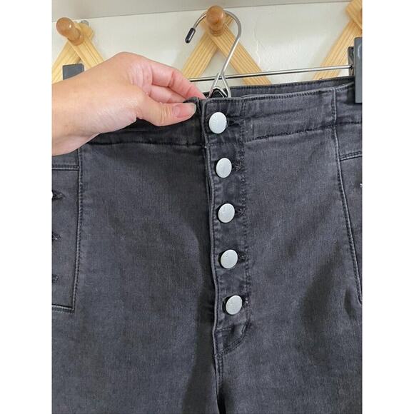 J Brand Jeans Women's 27 Natasha Sky-High Cropped Skinny Bellatrix Destruct - Picture 6 of 12